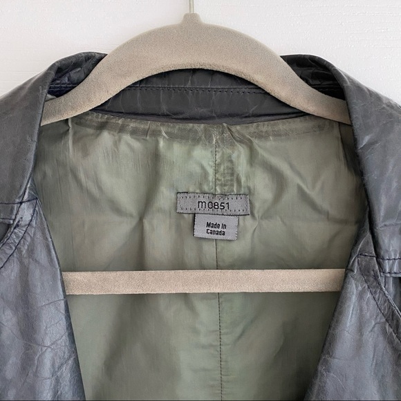 M0851 Leather Motorcycle Jacket - Picture 3 of 3